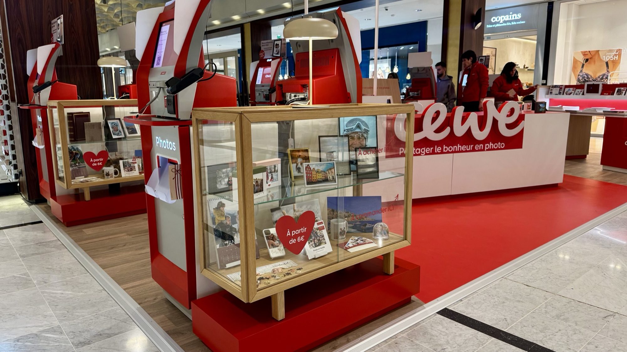 Pop-up Cewe en centre commercial, projet Share Client