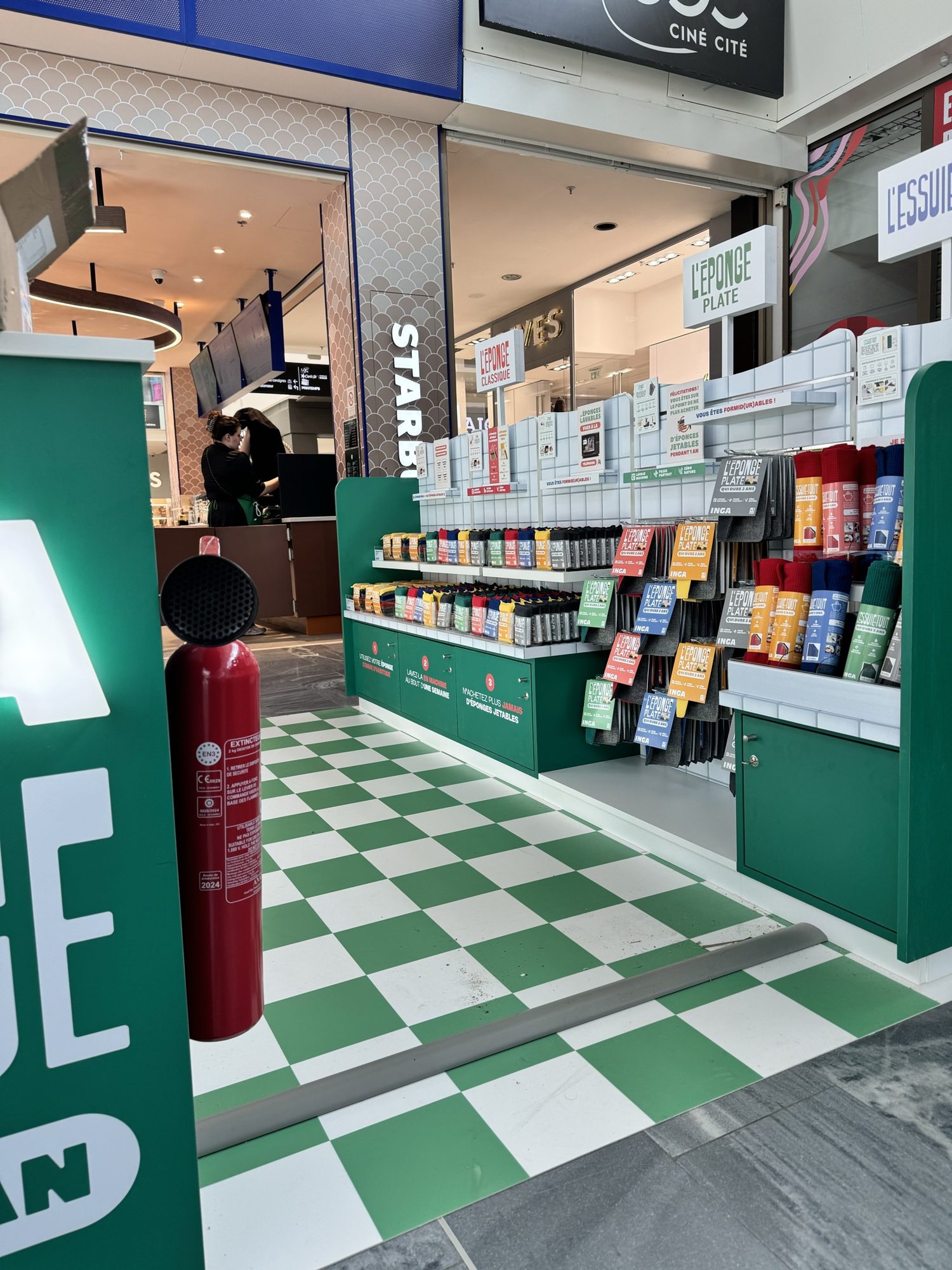 Inga, pop-up store en centre commercial