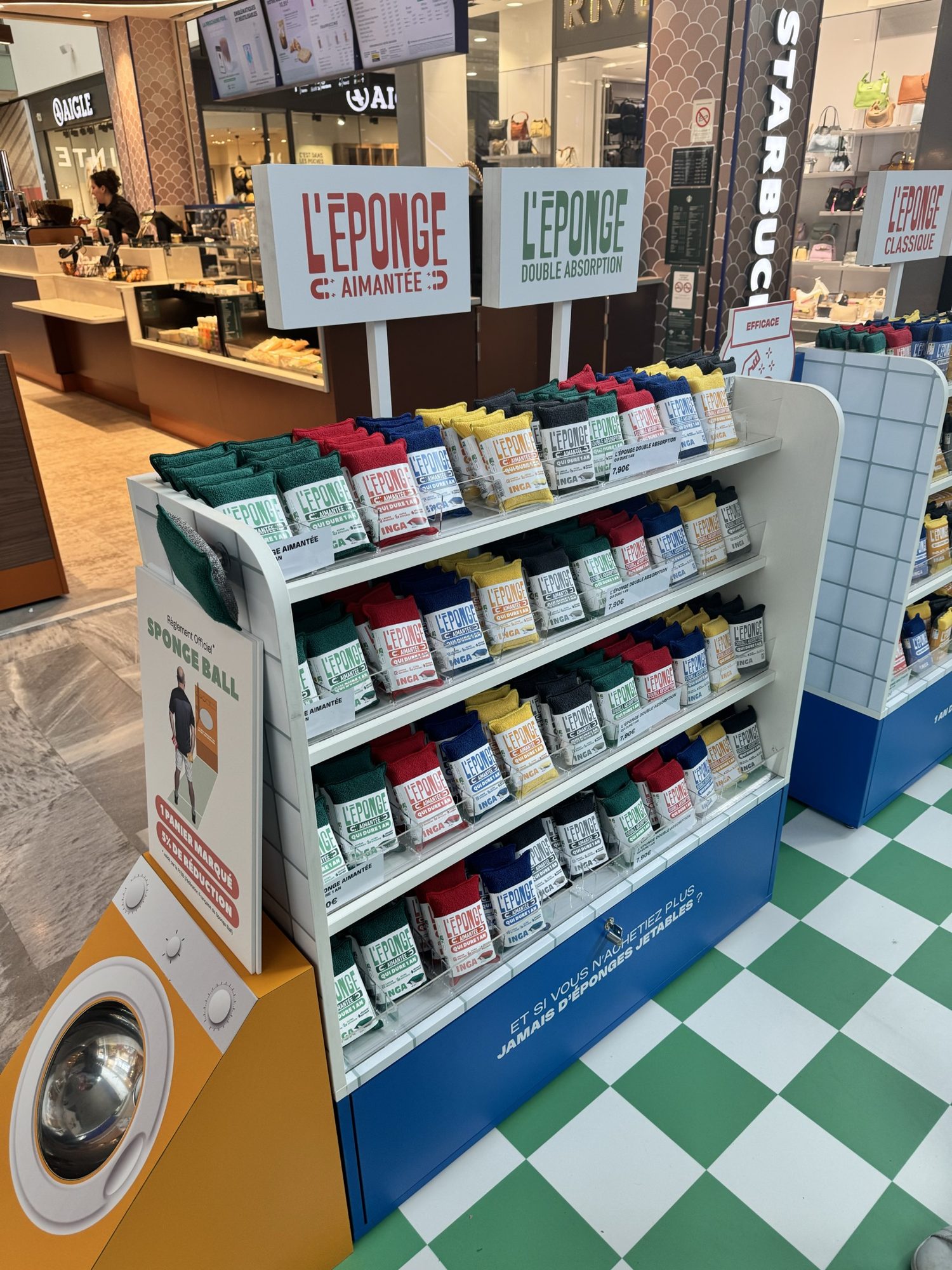 Inga, pop-up store en centre commercial