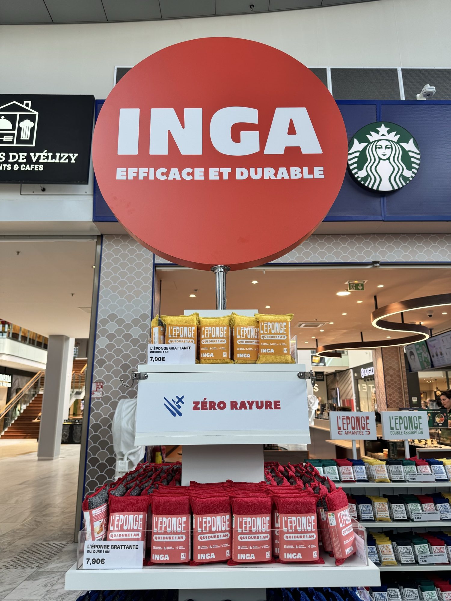 Inga, pop-up store en centre commercial
